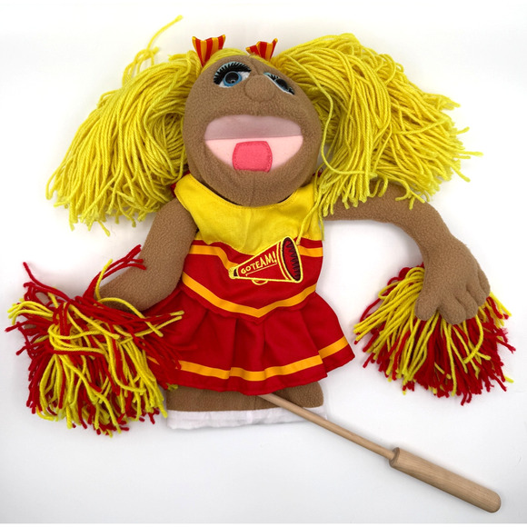Melissa & Doug Other - Melissa & Doug Cheerleader Puppet WITH Stick Wood Rod #2554 Megan Pompomovich